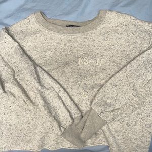 Brandy Melville “AS-IF” cropped sweatshirt